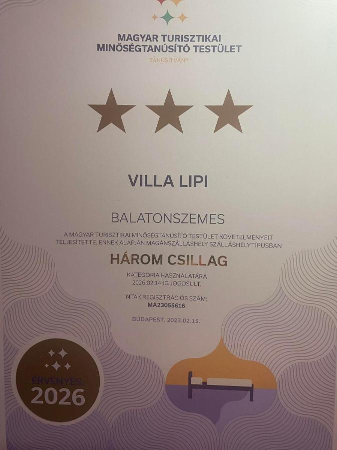 Villa Lipi - Home Away From Home Balatonszárszó Exteriér fotografie